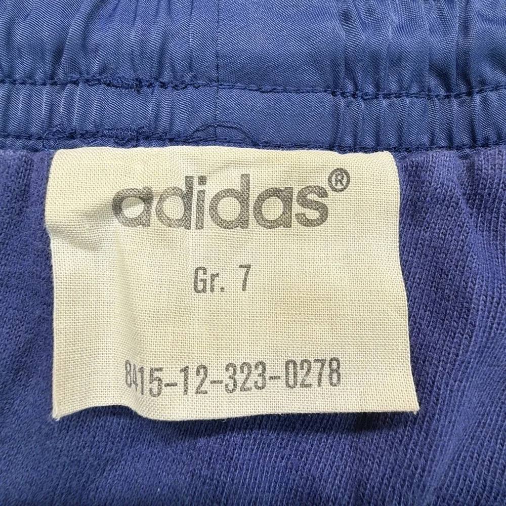 Vintage Adidas 80s Blue Running‎ Shorts Made In West Germany GR 7 XL